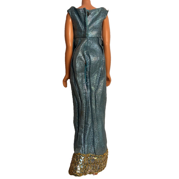 Vintage Barbie Dress #1469 Blue Royalty 1970 Fashion Clothes Superstar Era - Picture 2 of 16